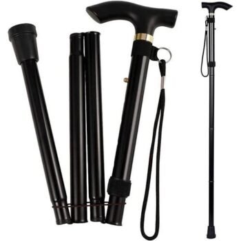 Canne En Aluminium Noir - Consommable Médical Maroc Matériel Médical Maroc - CANNE EN ALUMINIUM NOIR