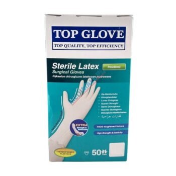 Gants Sterile Poudre Top Glove 50 Pcs - Consommable Médical Maroc Matériel Médical Maroc - GANTS STERILE POUDRE TOP GLOVE 50 PCS