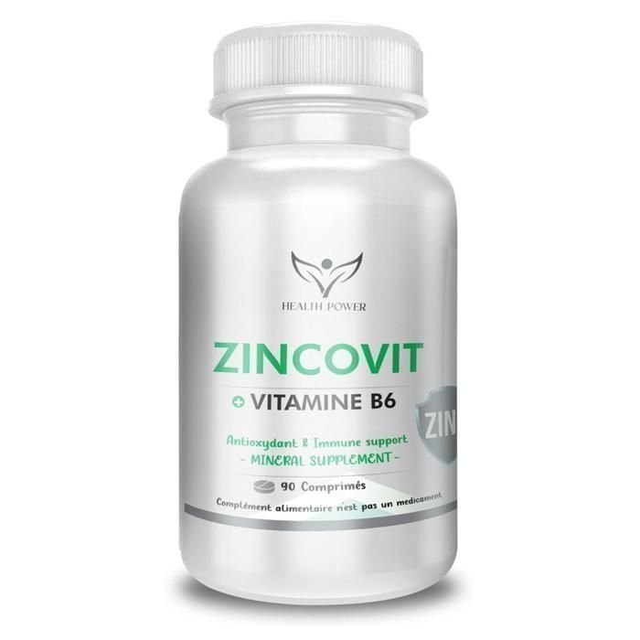 Zincovit Vitamine B6 90 Comprimes - Consommable Médical Maroc Matériel Médical Maroc - Zincovit + Vitamine B6 90 Comprimés