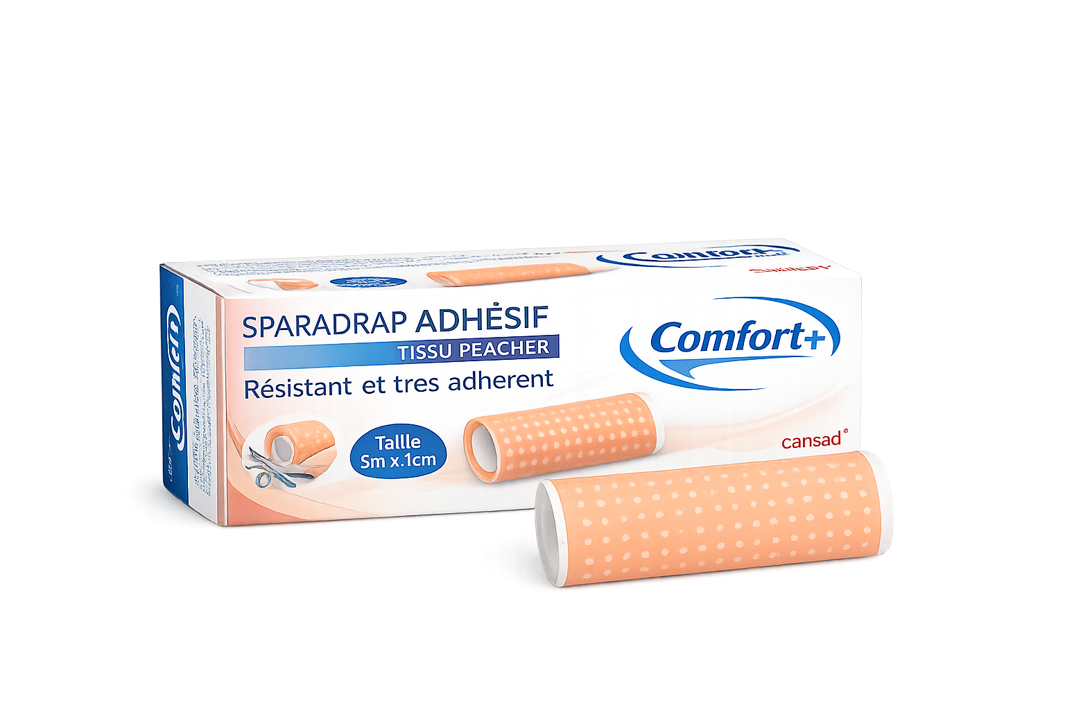 Comfort Sparadrap Adhésif Rouge 1m*10cmv
